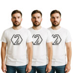3 x T-Shirt, weiß